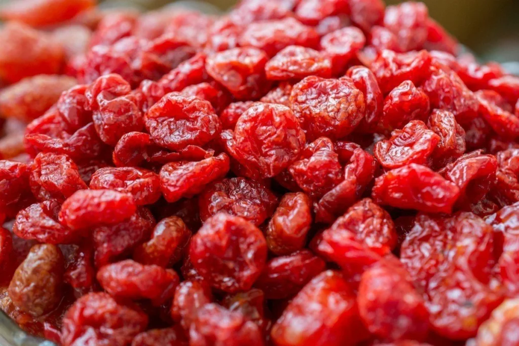 image of dried up cherry which are used as a evening snack
